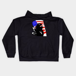 Godzilla flag Kids Hoodie